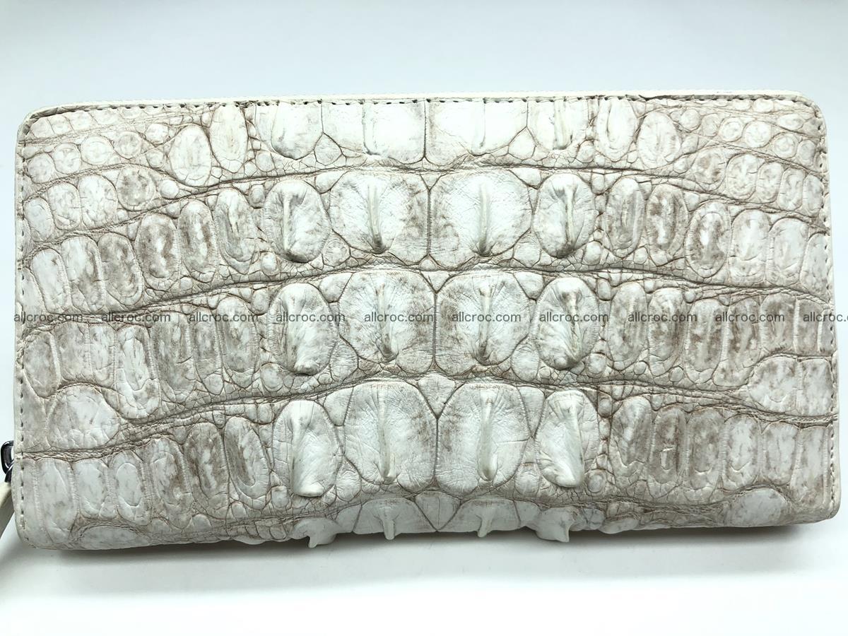 Crocodile leather wallet 1 zip 536 Foto 0
