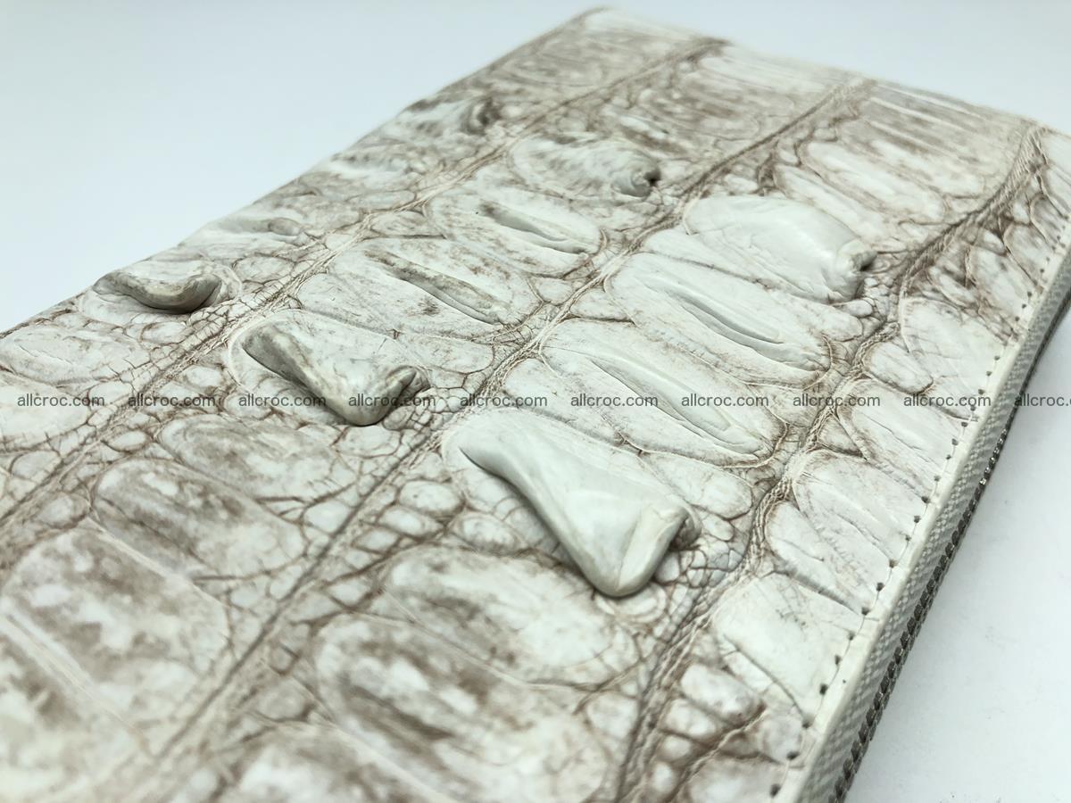 Crocodile leather wallet 1 zip 536 Foto 8