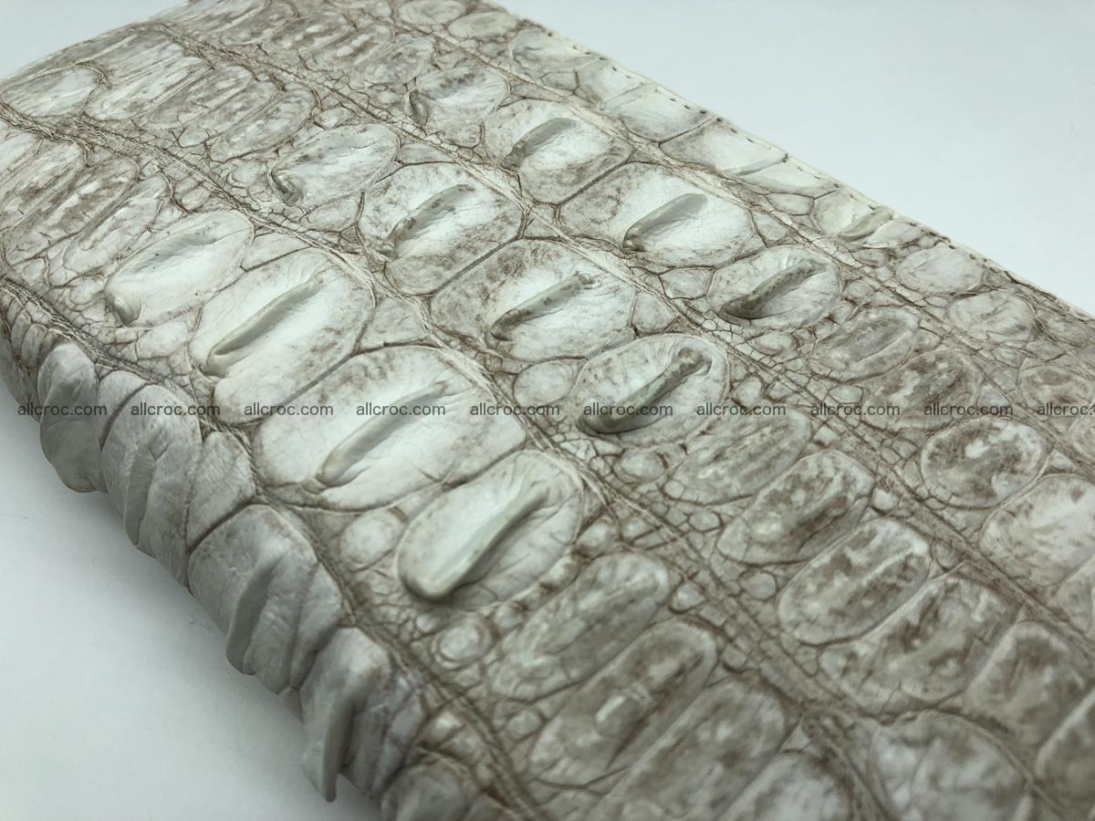 Crocodile leather wallet 1 zip 536 Foto 12