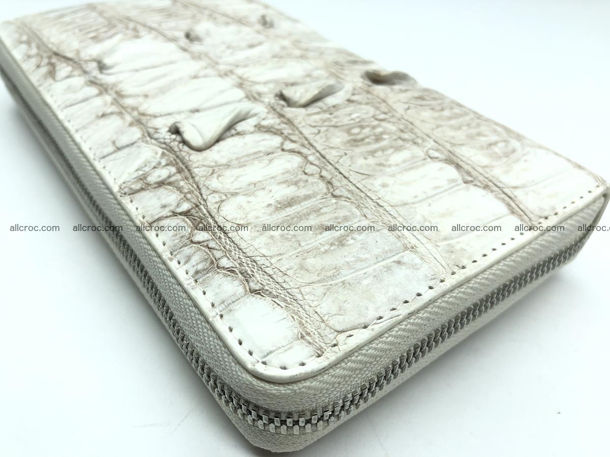Crocodile leather wallet 1 zip 536 Foto 7