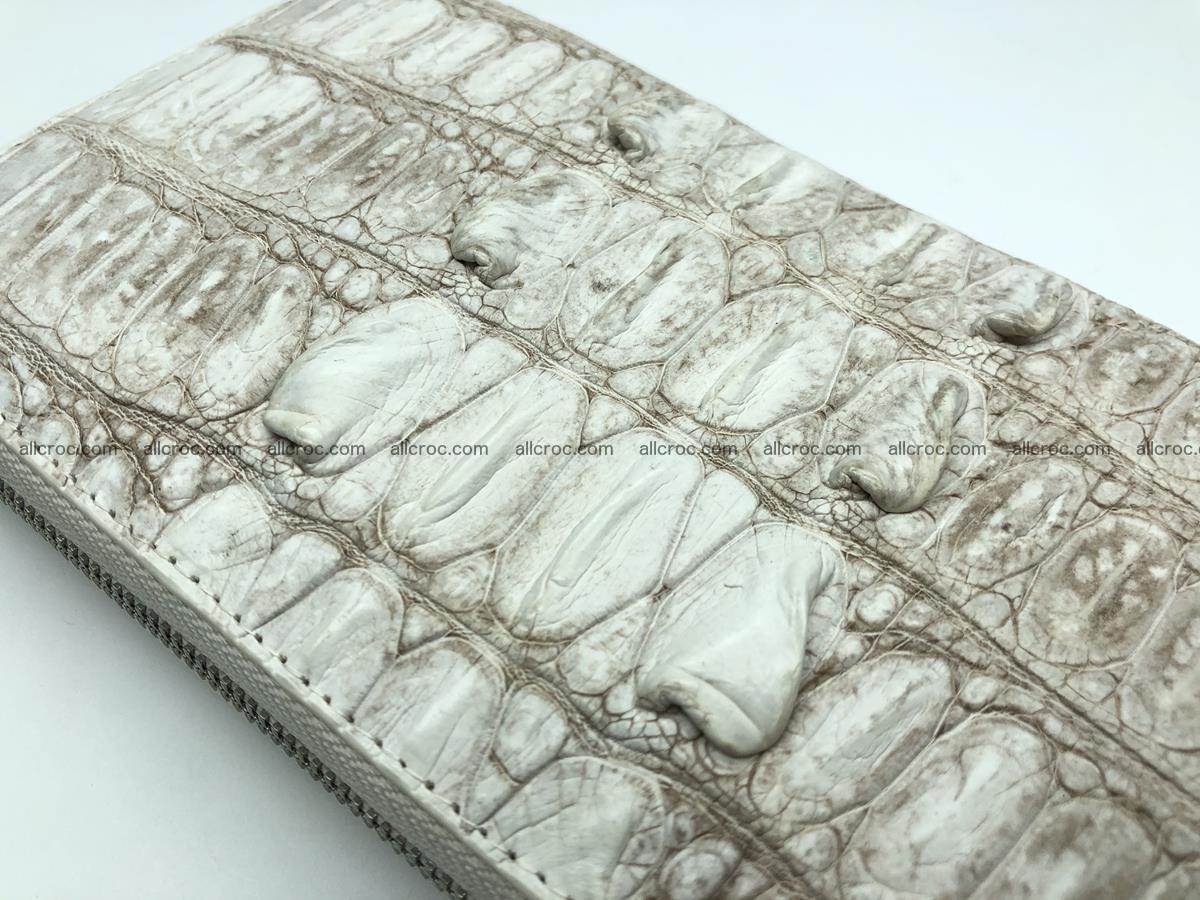 Crocodile leather wallet 1 zip 536 Foto 11