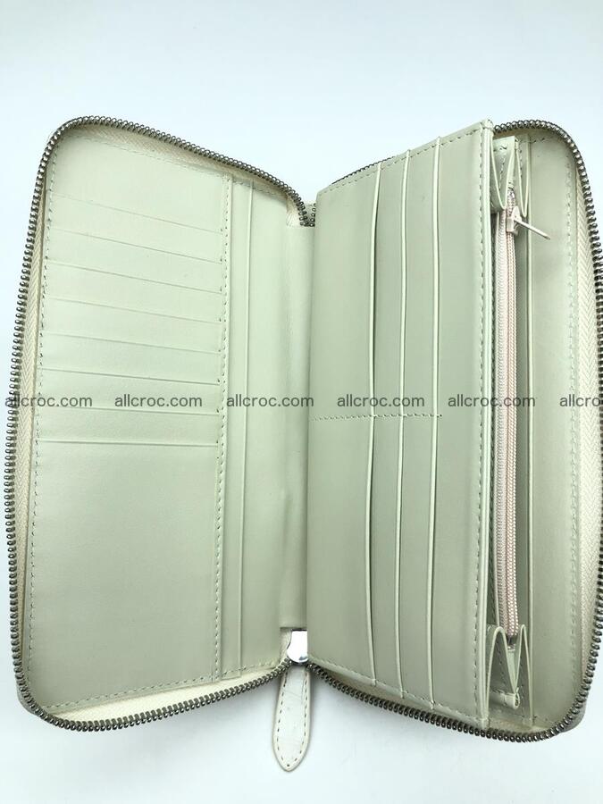 Crocodile leather wallet 1 zip 536 Foto 14