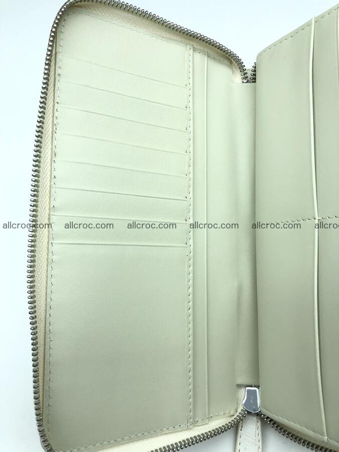 Crocodile leather wallet 1 zip 536 Foto 13