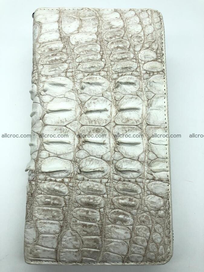 Crocodile leather wallet 1 zip 536 Foto 2