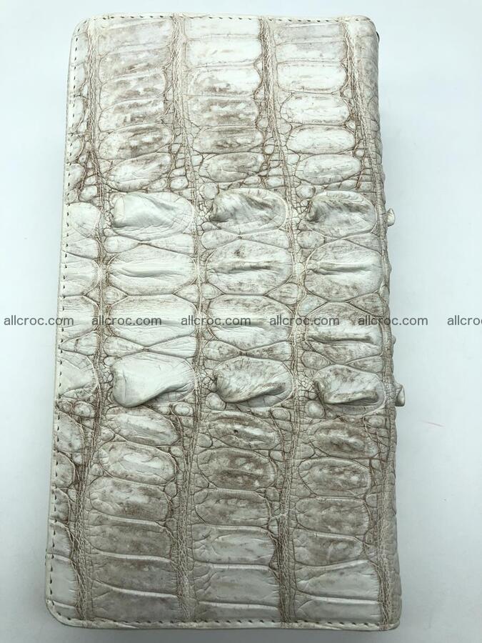 Crocodile leather wallet 1 zip 536 Foto 3