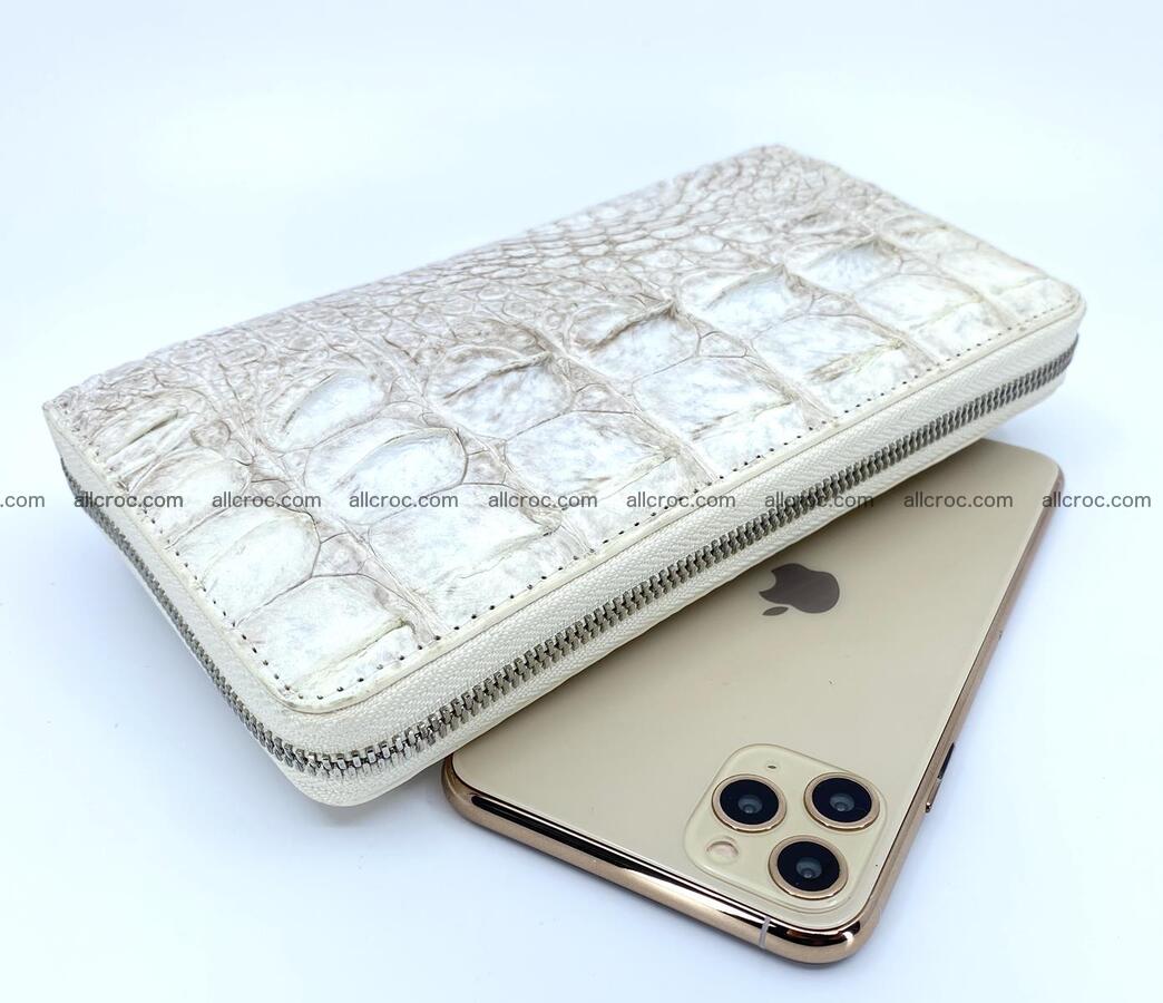 Crocodile skin zip wallet L-size 537 Foto 0