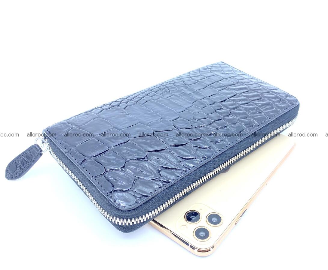 Crocodile skin zip wallet L-size 538 Foto 0