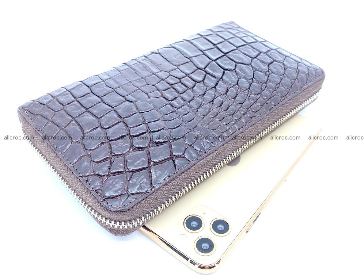 Crocodile skin zip wallet L-size 539 Foto 0