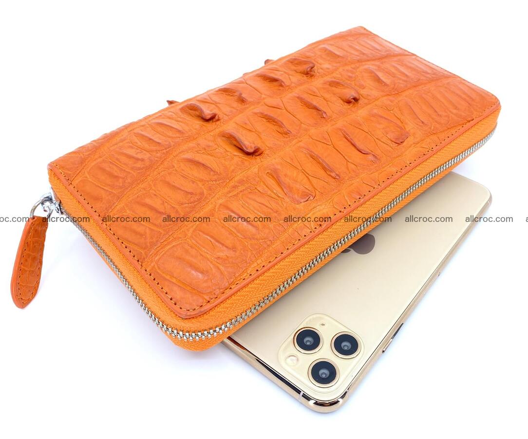 Crocodile skin zip wallet L-size 533 Foto 0