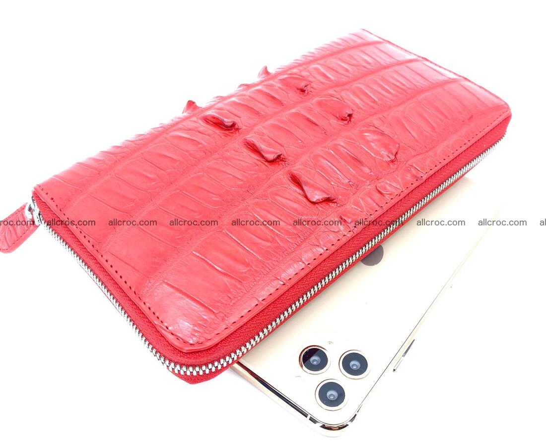 Crocodile skin zip wallet L-size 535 Foto 0