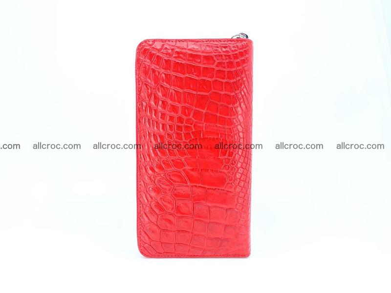 Crocodile leather wallet 1 zip 531