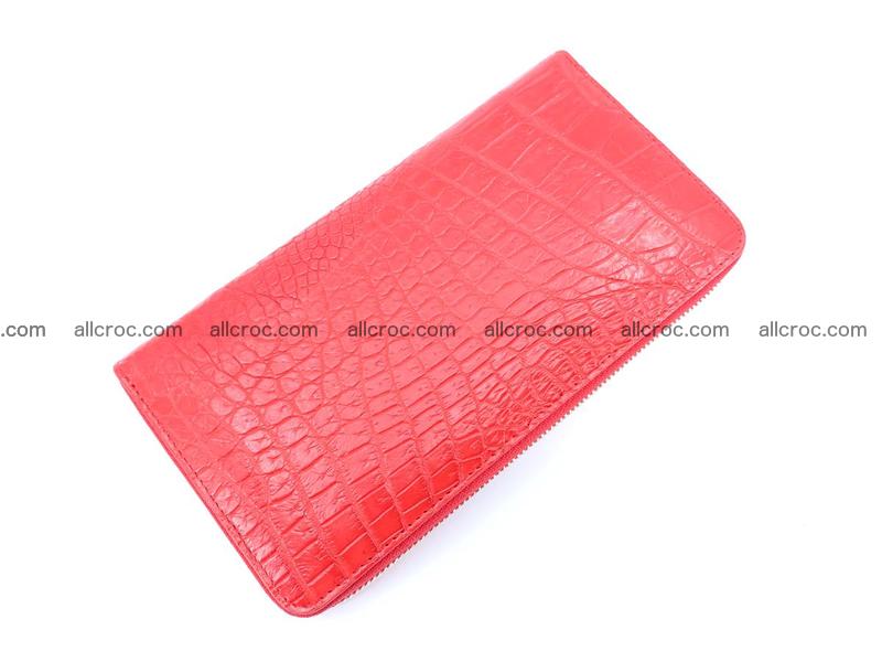 Crocodile leather wallet 1 zip 531
