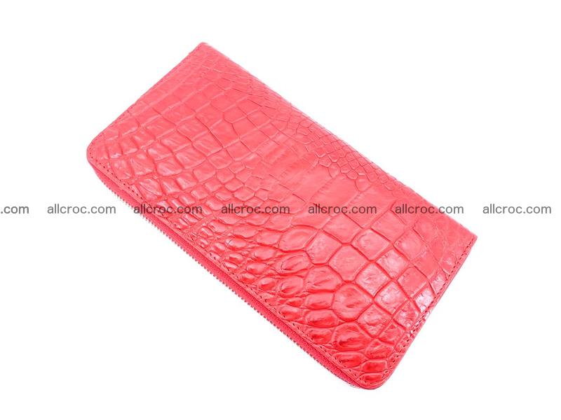 Crocodile leather wallet 1 zip 531