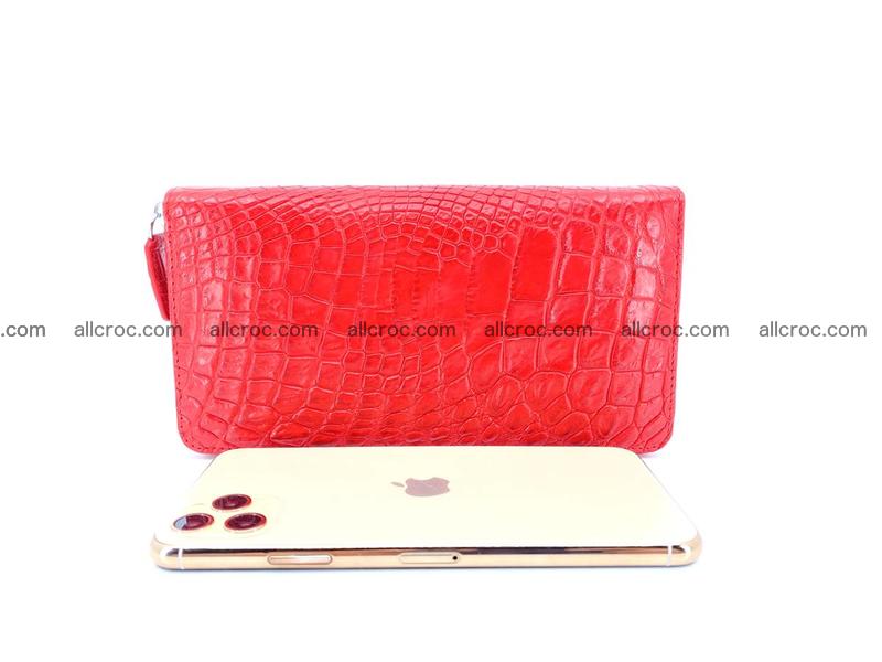 Crocodile leather wallet 1 zip 530