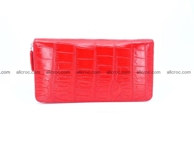 Crocodile leather wallet 1 zip 530