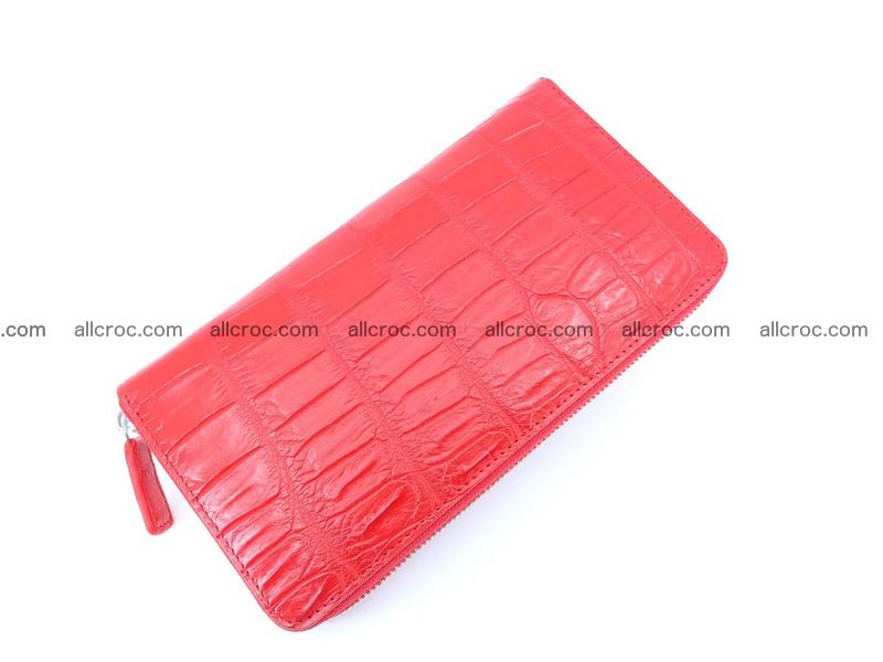 Crocodile leather wallet 1 zip 530