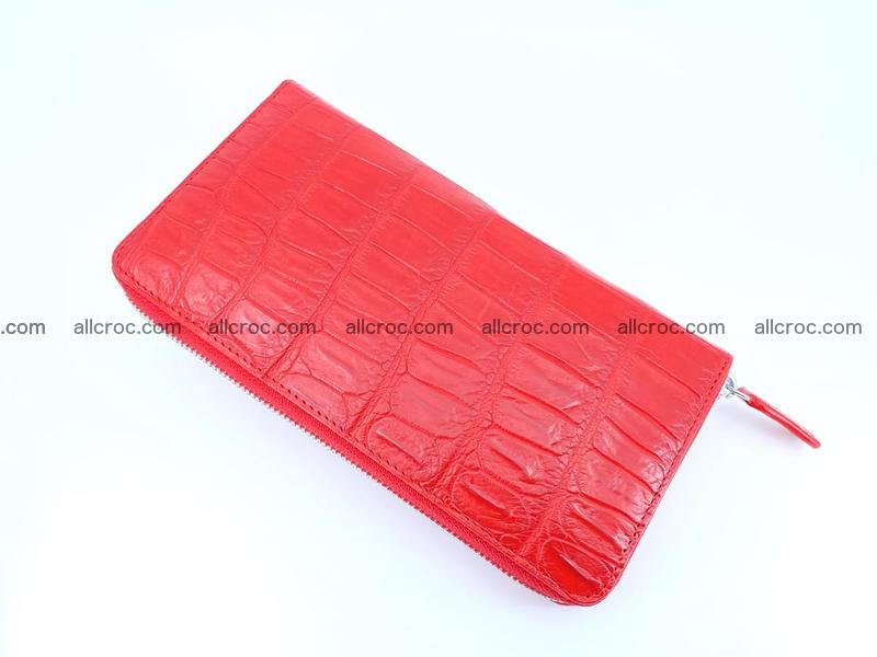 Crocodile leather wallet 1 zip 530