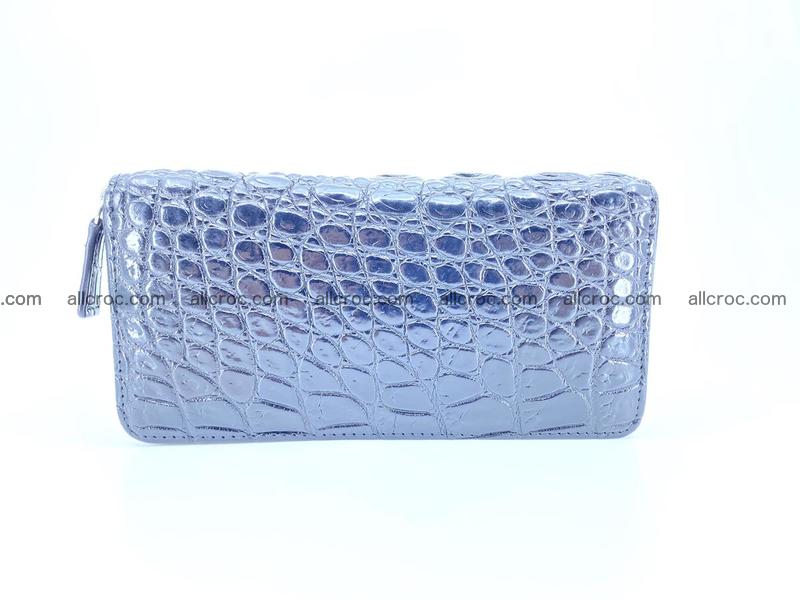 Crocodile skin zip wallet 529