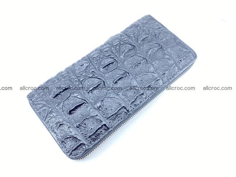 Crocodile skin zip wallet 529
