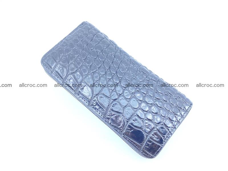 Crocodile skin zip wallet 529