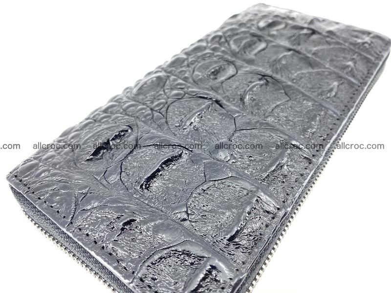 Crocodile skin zip wallet 529