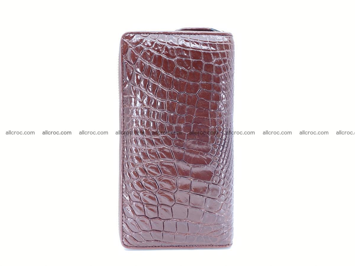 Crocodile skin zip wallet L-size 539 Foto 5
