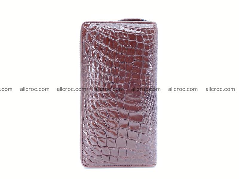 Crocodile skin zip wallet L-size 539