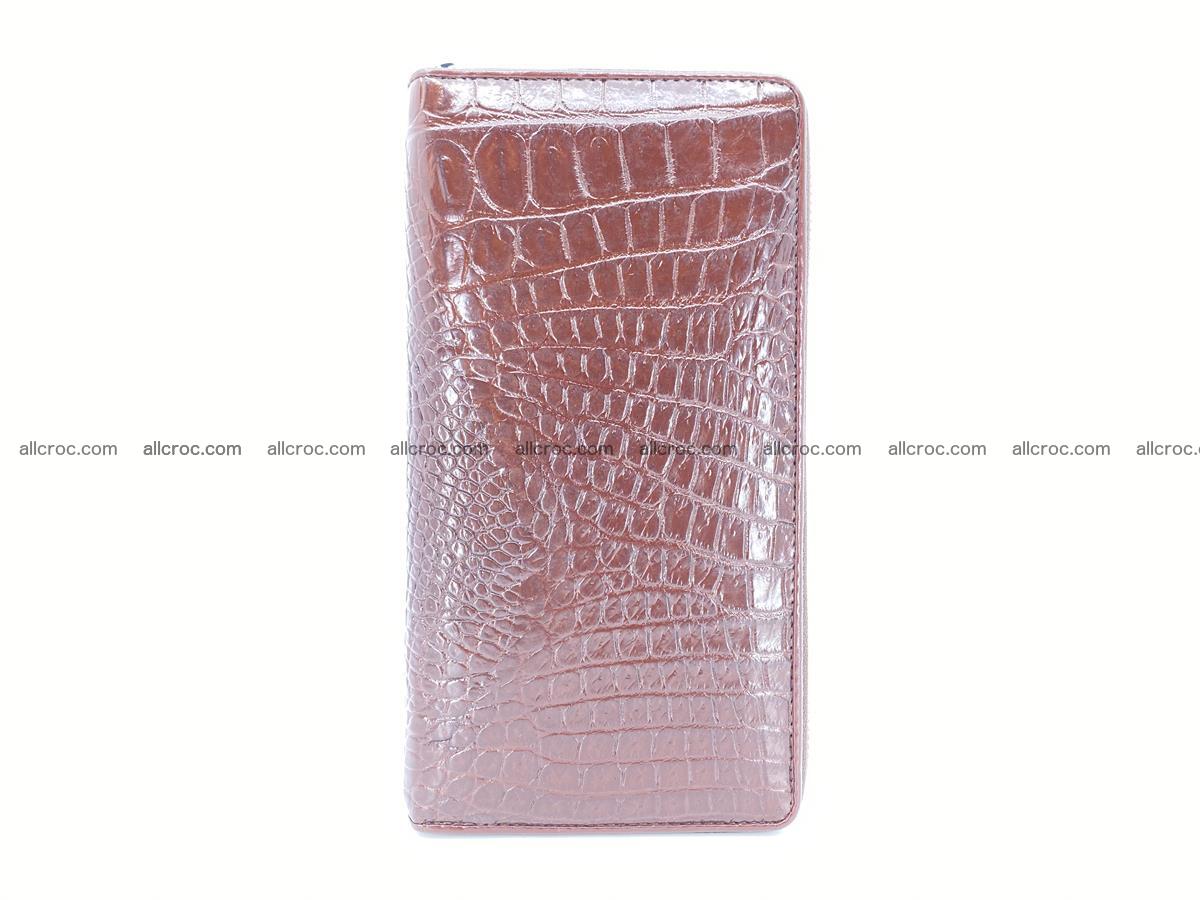 Crocodile skin zip wallet L-size 539 Foto 4
