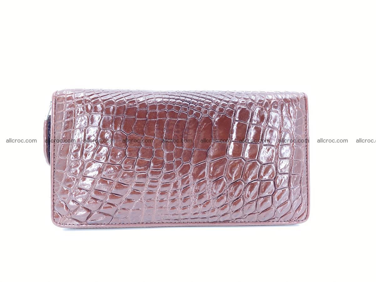 Crocodile skin zip wallet L-size 539 Foto 2