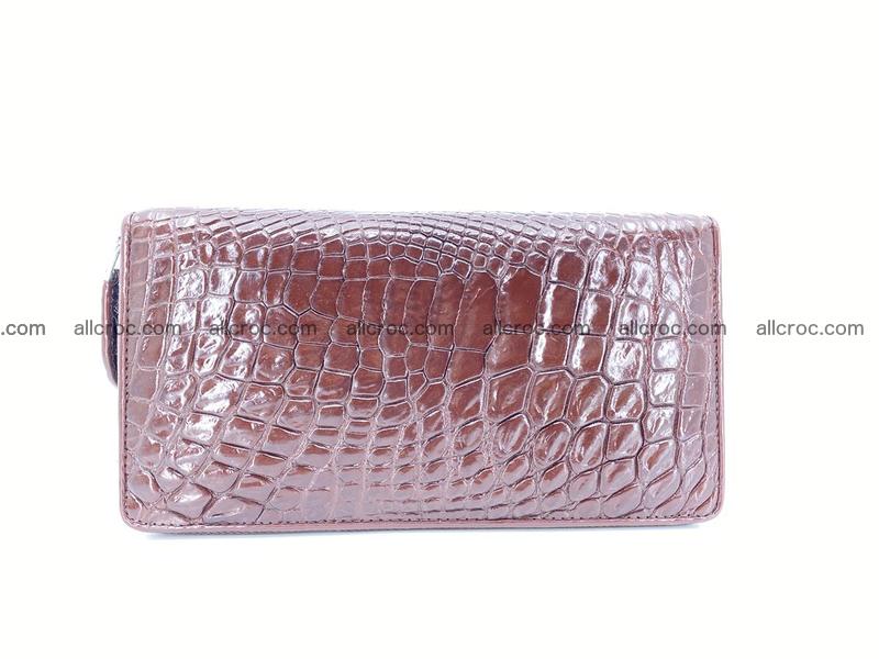 Crocodile skin zip wallet L-size 539