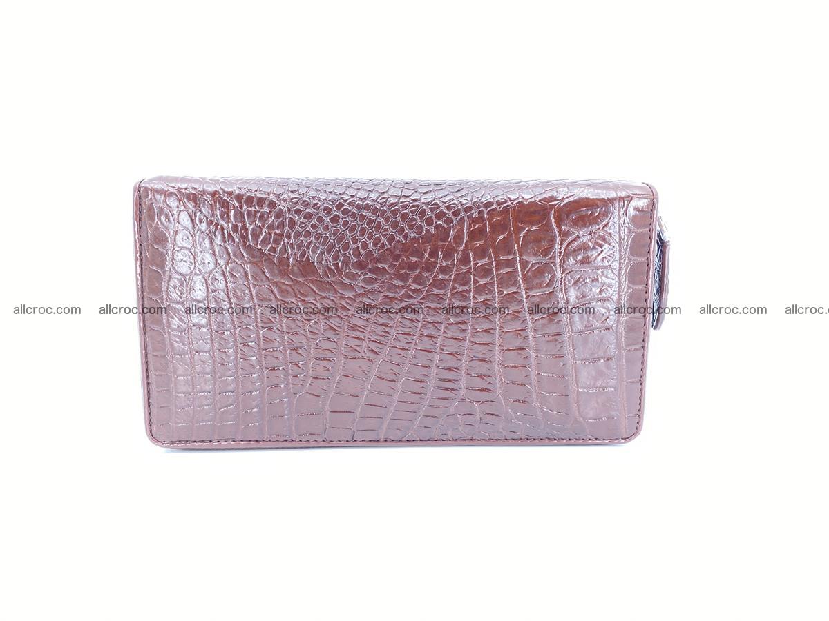 Crocodile skin zip wallet L-size 539 Foto 3