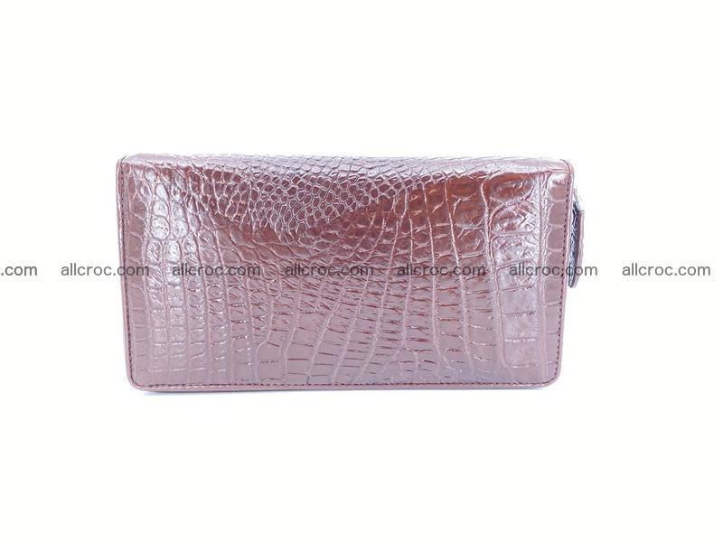 Crocodile skin zip wallet L-size 539