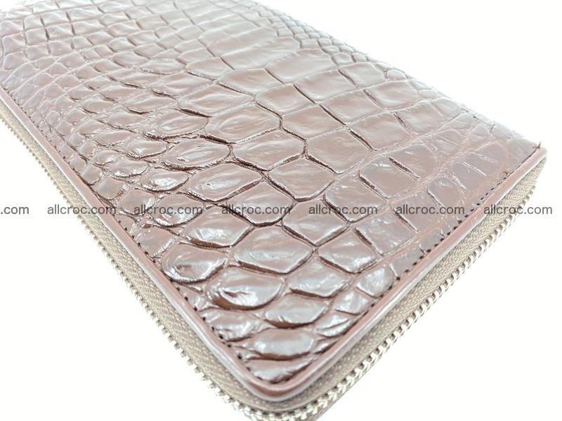 Crocodile skin zip wallet L-size 539