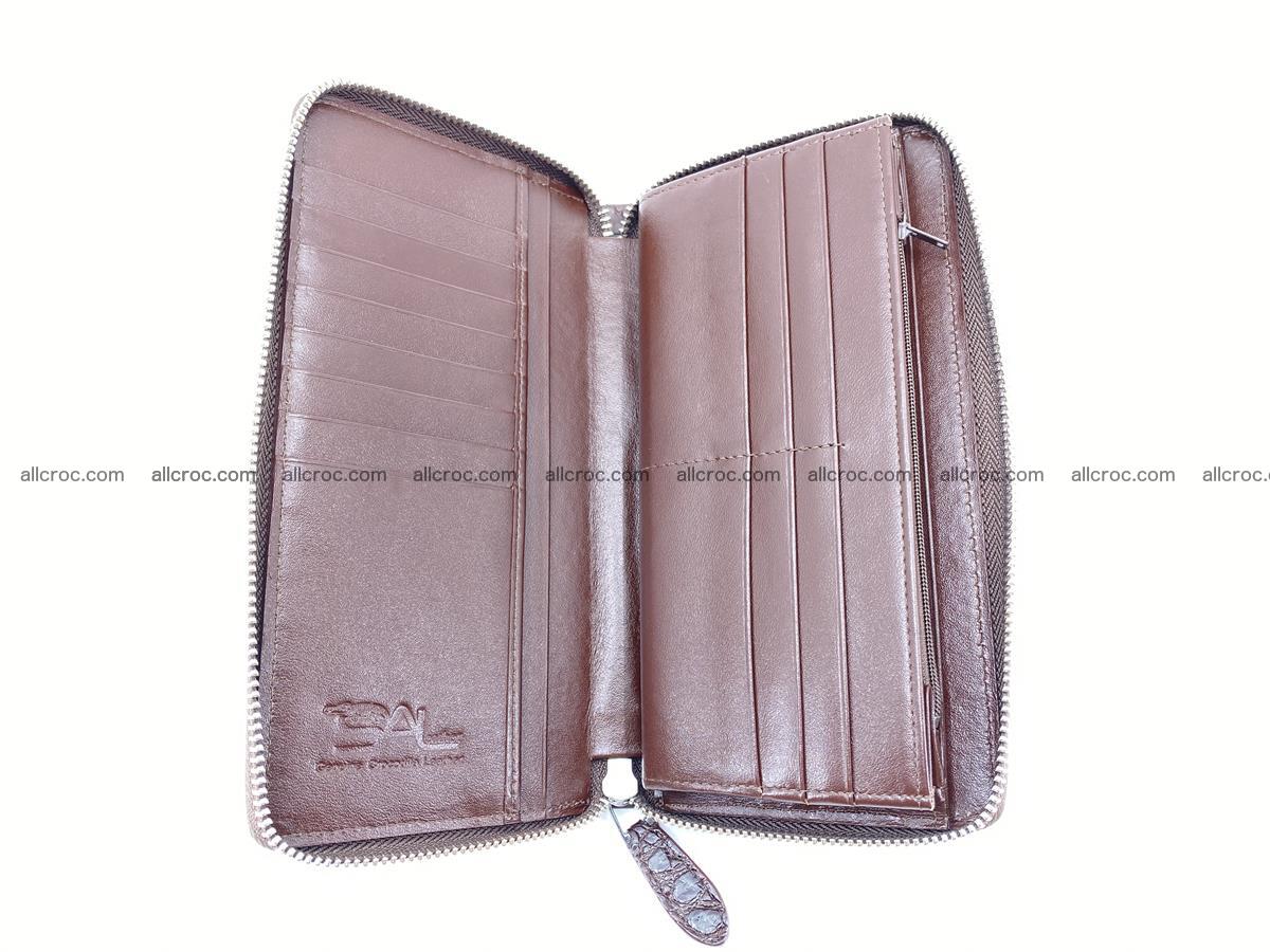 Crocodile skin zip wallet L-size 539 Foto 10