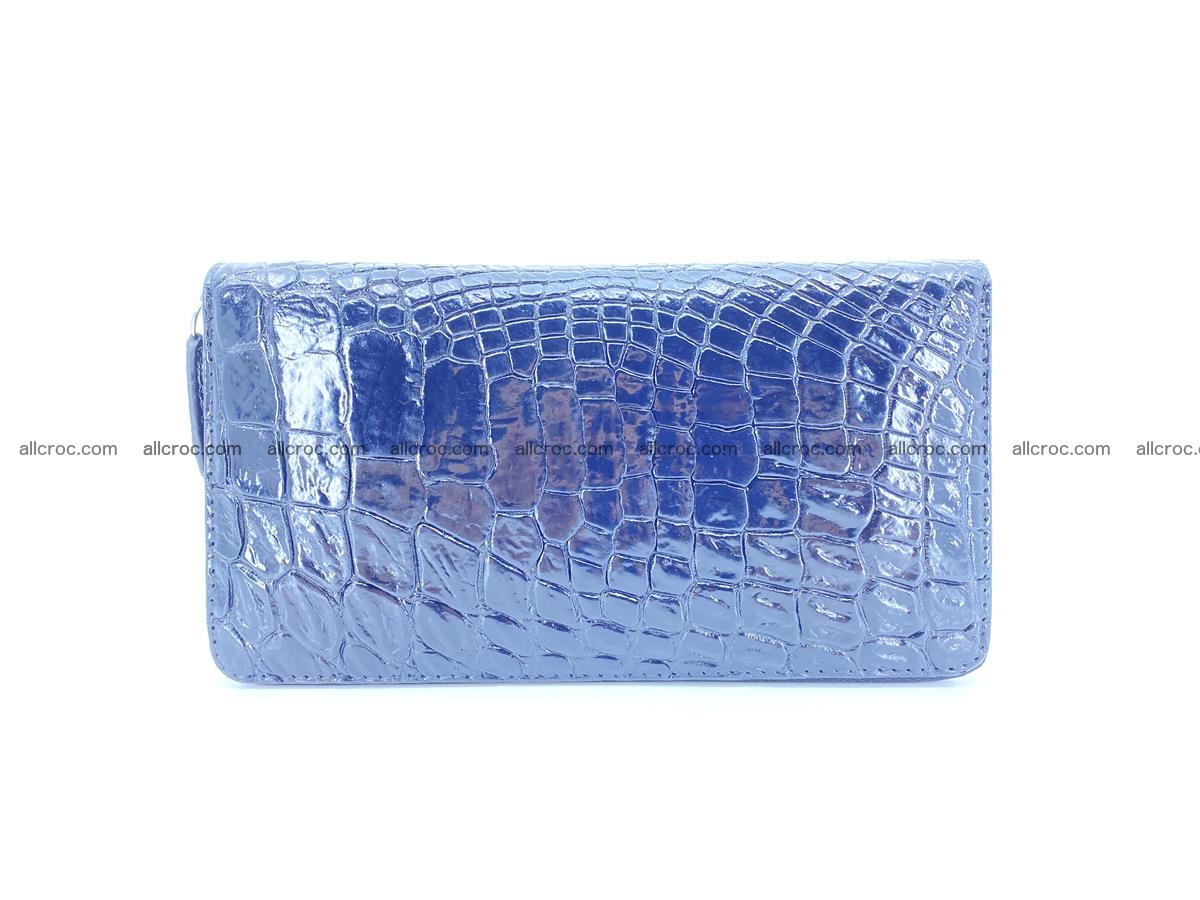 Crocodile skin zip wallet L-size 538 Foto 2