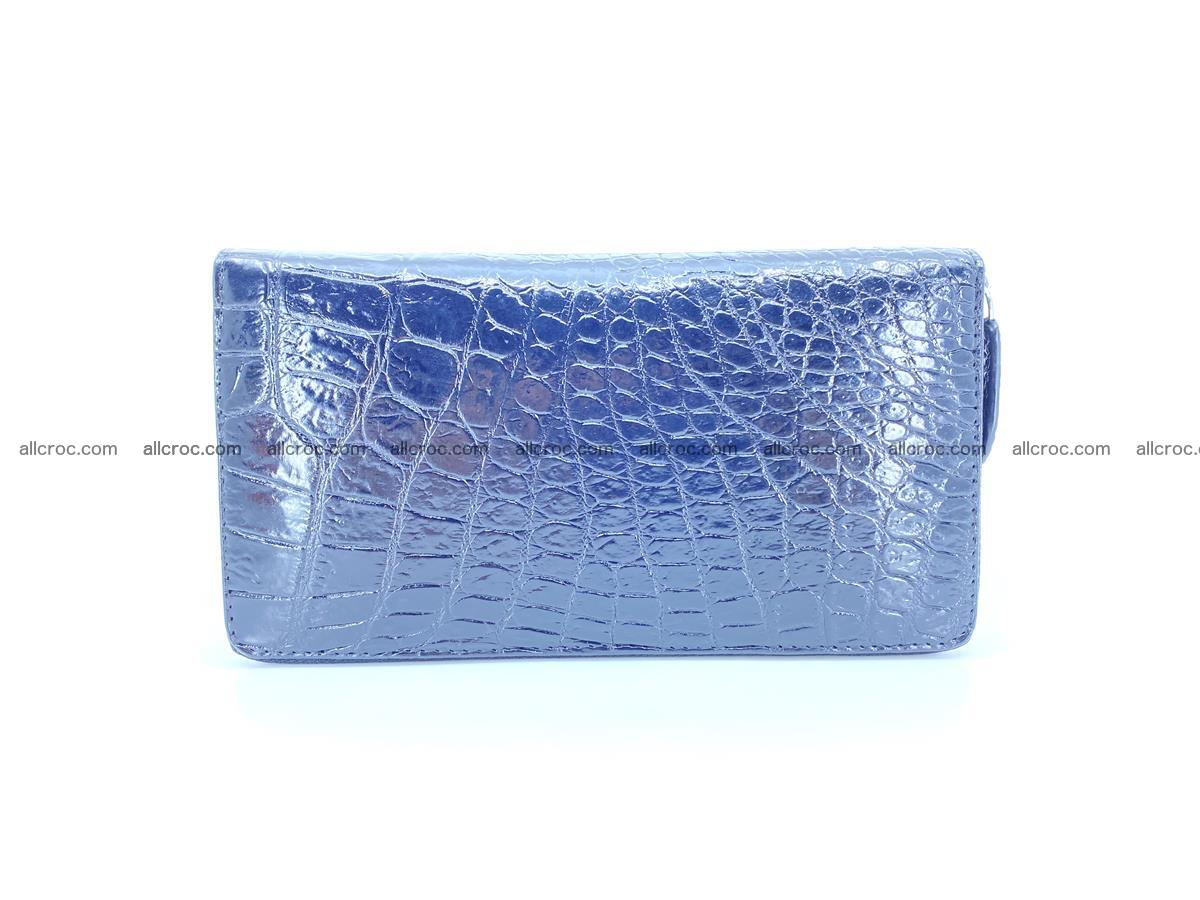 Crocodile skin zip wallet L-size 538 Foto 3