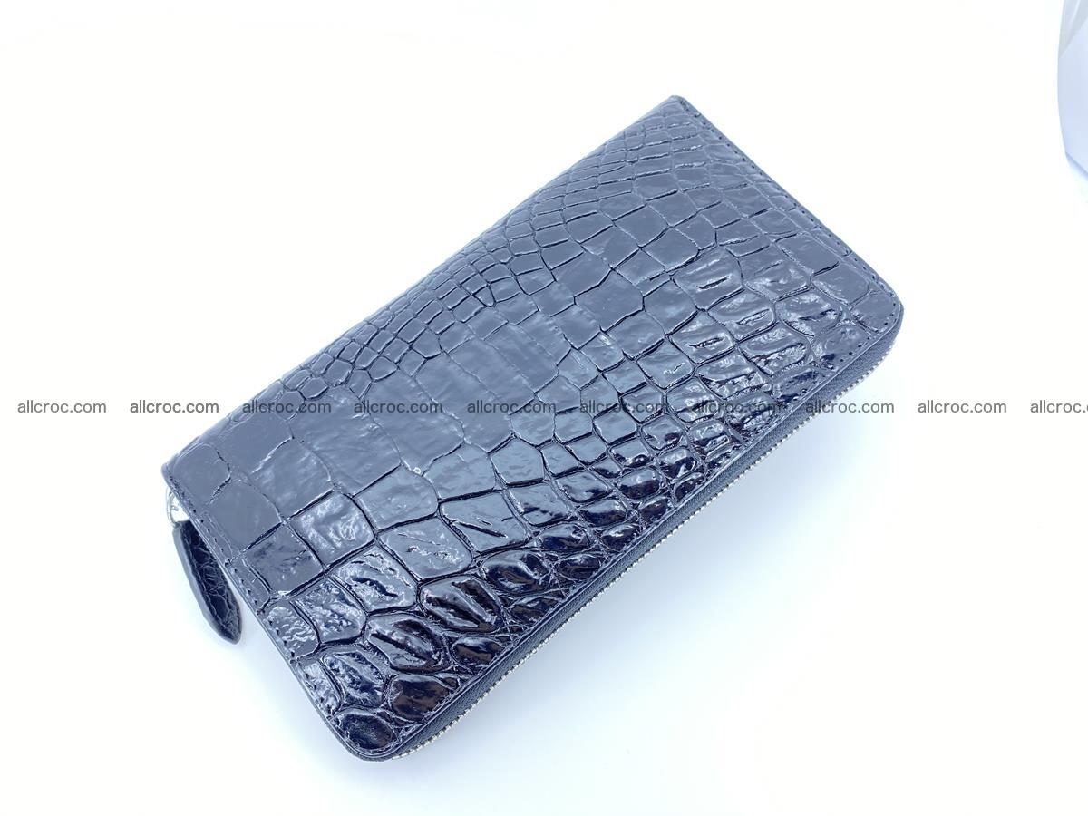 Crocodile skin zip wallet L-size 538 Foto 7