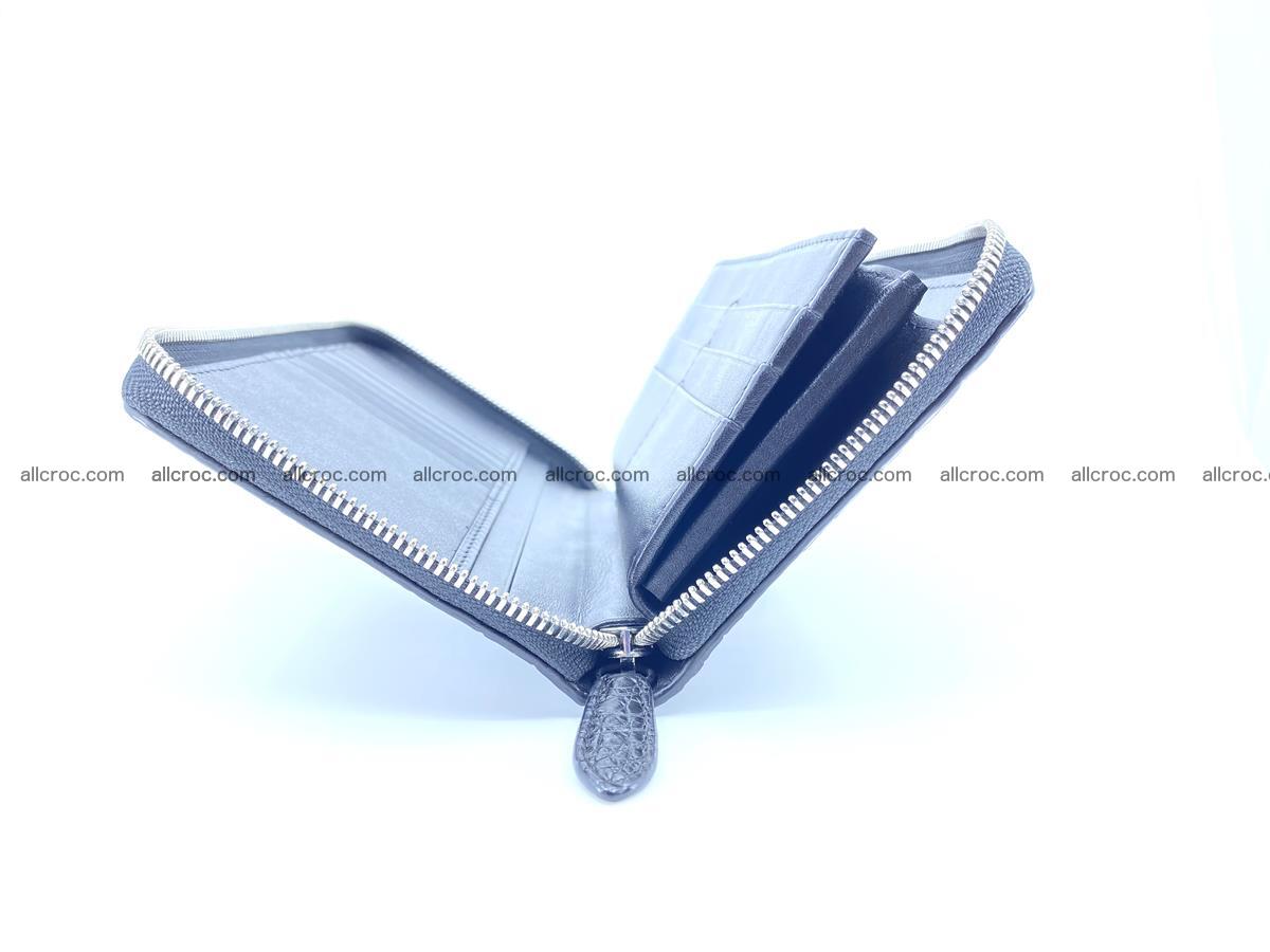 Crocodile skin zip wallet L-size 538 Foto 9