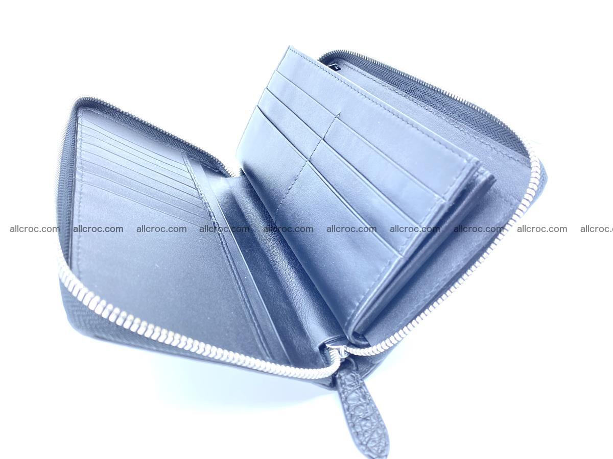 Crocodile skin zip wallet L-size 538 Foto 10