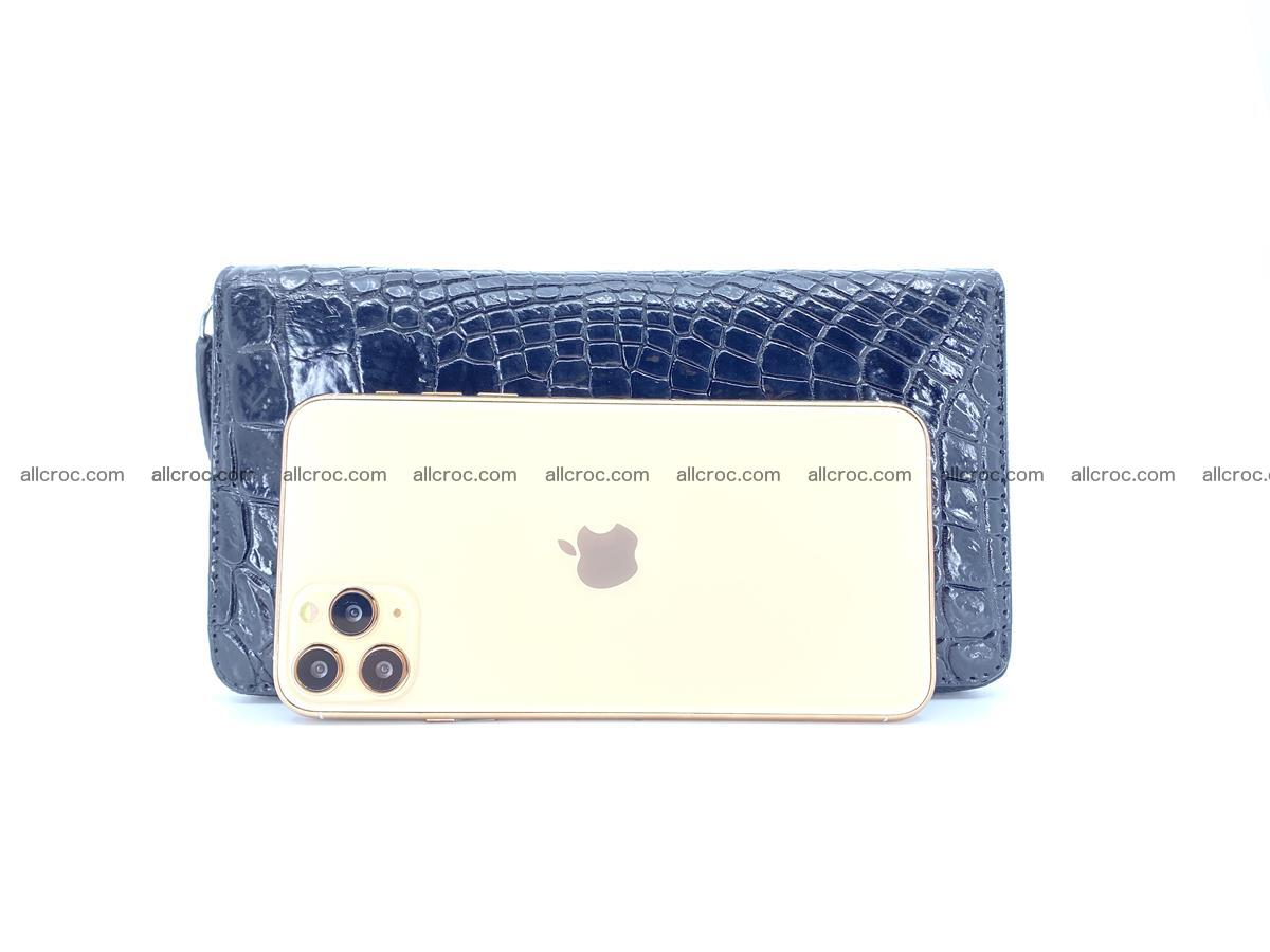 Crocodile skin zip wallet L-size 538 Foto 11