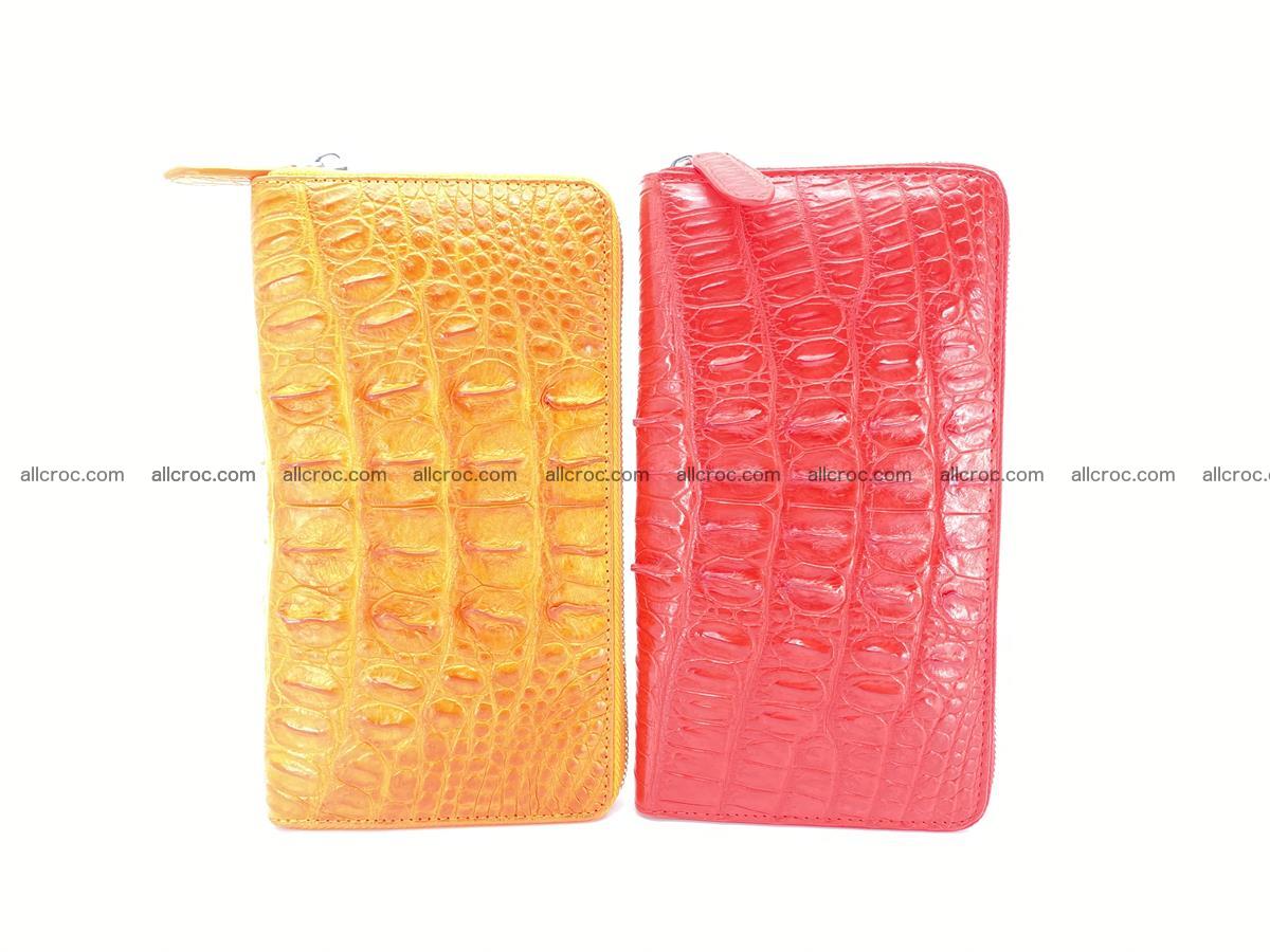 Crocodile skin zip wallet L-size 533 Foto 14