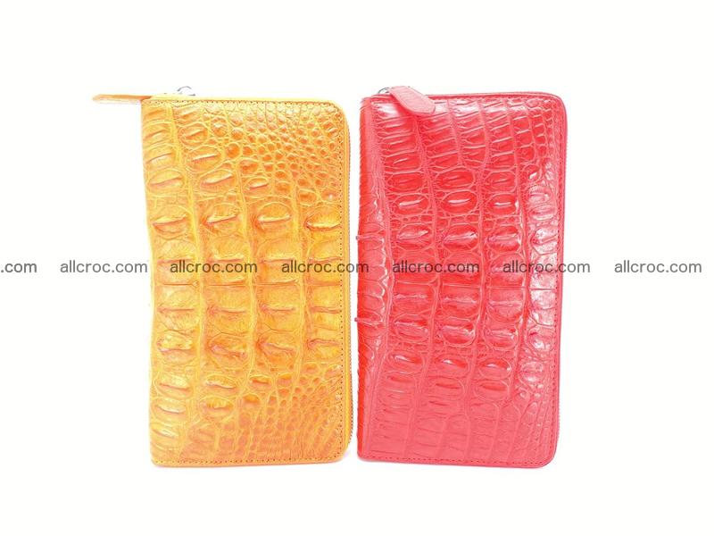 Crocodile skin zip wallet L-size 533