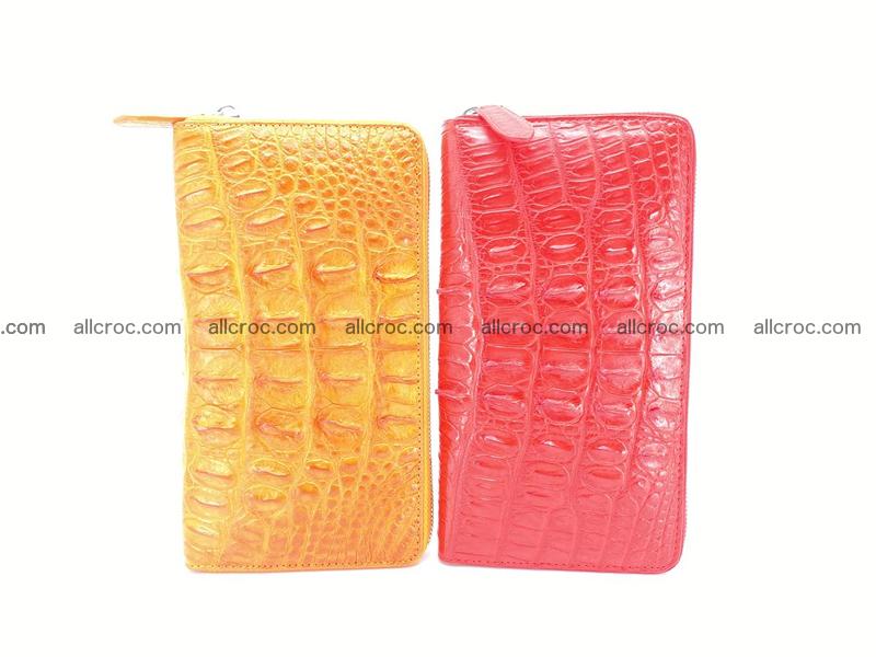 Crocodile leather wallet 1 zip 535