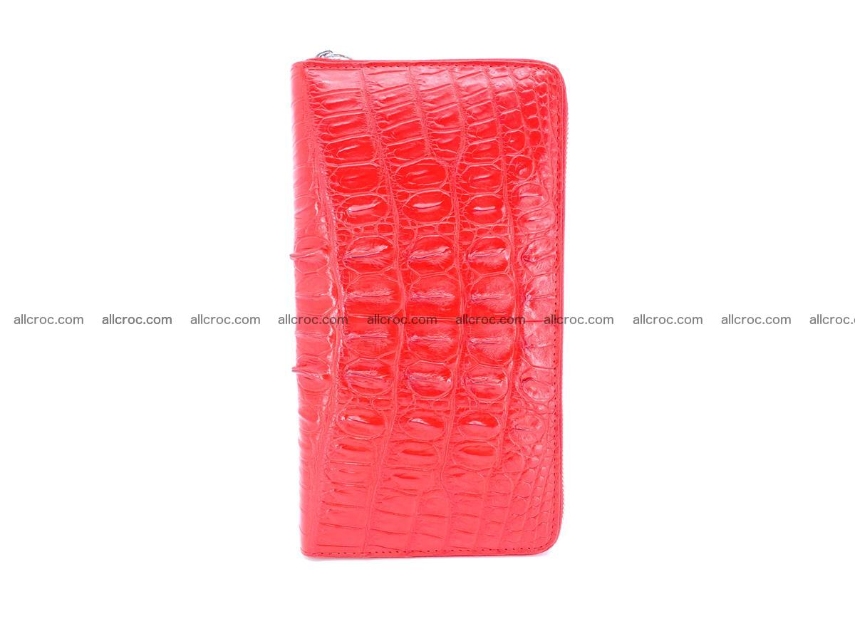 Crocodile skin zip wallet L-size 535 Foto 5