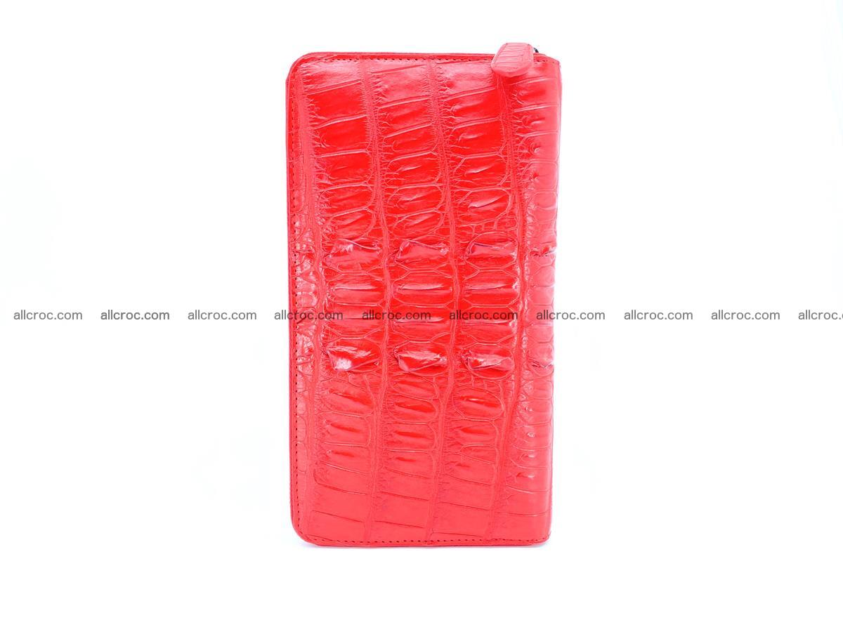 Crocodile skin zip wallet L-size 535 Foto 6