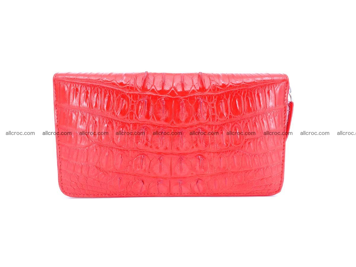 Crocodile skin zip wallet L-size 535 Foto 4
