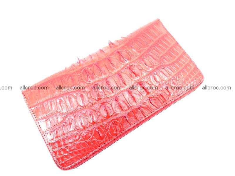 Crocodile skin zip wallet L-size 535