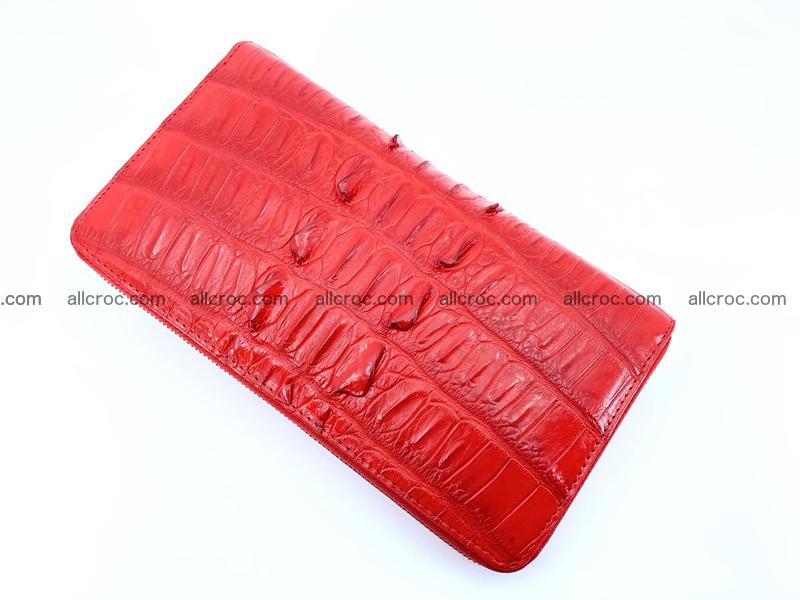 Crocodile skin zip wallet L-size 535