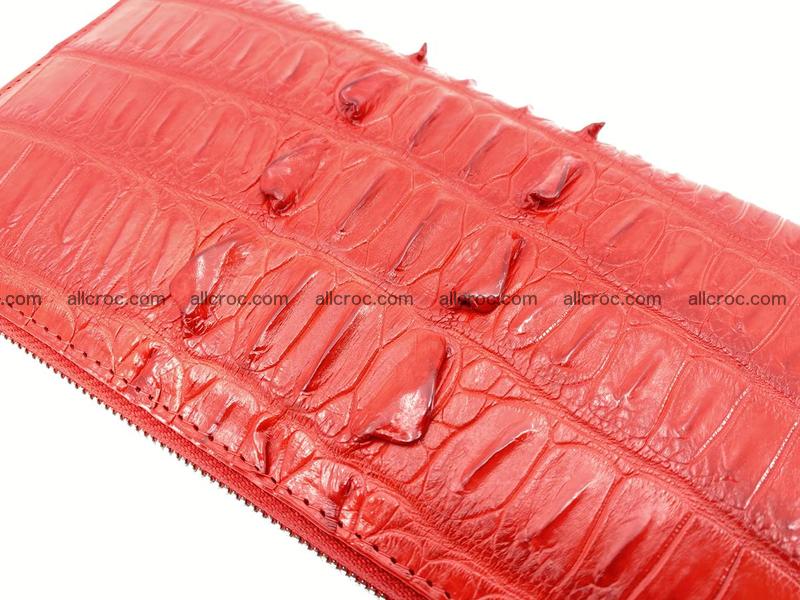 Crocodile skin zip wallet L-size 535