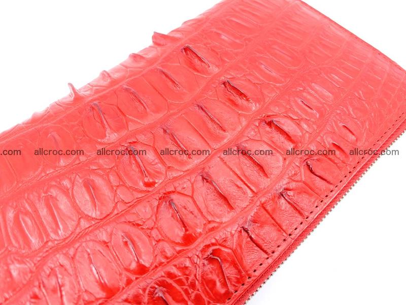 Crocodile skin zip wallet L-size 535